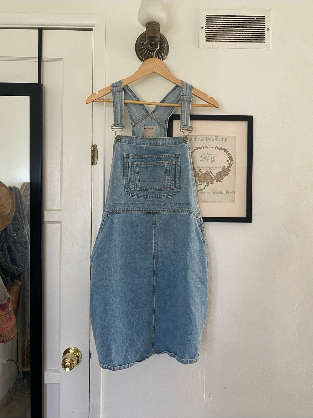 ASOS Light Blue Denim jumper dress